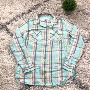Jessica Simpson Long Sleeve Button Down Flannel